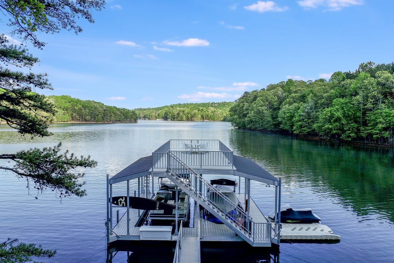 Dock with beautiful view of Lake Lanier for sale